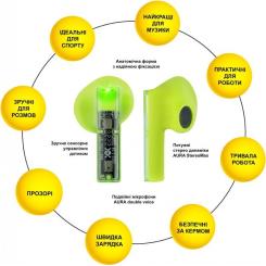Наушники AURA 6 Green Фото 1