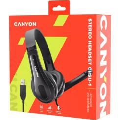 Наушники Canyon CHSU-1 USB Black Фото 4