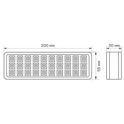 Светильник TITANUM LED аварійний 30 LED 6500K Фото 1