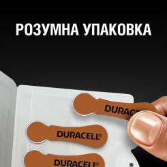 Батарейка Duracell для слуховых аппаратов размер 312, 6 шт. в упаковк Фото 3