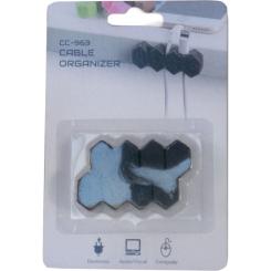 Держатель для кабеля Extradigital CC-963 Cable Clips, Black Фото 3