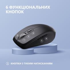 Мышка 2E MF225 Silent Wireless/Bluetooth Black Фото 3