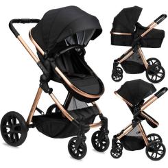 Коляска MoMi 2 в 1 Limuru Black Фото 2