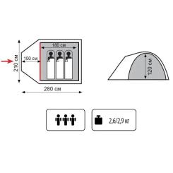 Палатка Totem Indi 3 (v2) Фото 1