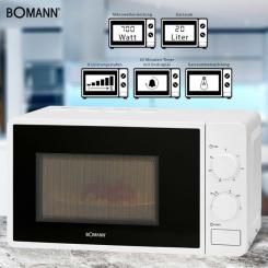 Микроволновая печь Bomann MW 6014 CB white Фото 2
