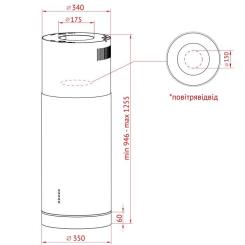Вытяжка кухонная Perfelli CRE 3673 I 1000 LED Фото 9