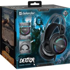Наушники Defender Dexter RGB Black Фото 7