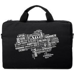 Сумка для ноутбука Vinga 15.6" NB1502 Black, white print Фото 3