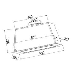 Вытяжка кухонная Interline JOLLY WH A/60/GL/K Фото 3