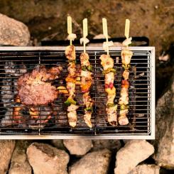 Гриль-барбекю Naturehike Mini Picnic BBQ Grill NH20CJ006 Сталь Фото 5