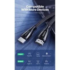 Кабель мультимедийный Ugreen HDMI M to HDMI M 1.0m V2.1 Фото 1