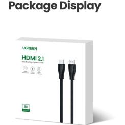 Кабель мультимедийный Ugreen HDMI M to HDMI M 1.0m V2.1 Фото 4