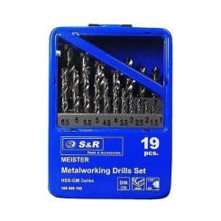 Набор сверл S&R MEISTER 19шт 1.0-10.0мм Фото
