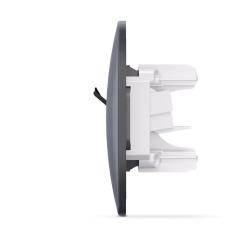 Компьютерная розетка Videx BINERA CAT6 + CAT6 подвійна черн Фото 2