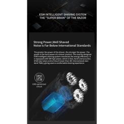 Электробритва Xiaomi Enchen Steel 3S Black/Gold Фото 8