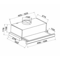 Вытяжка кухонная GRANADO Telde 603-700 inox Фото 7