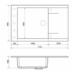 Мойка кухонная GRANADO Almeria avena Фото 5
