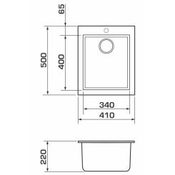 Мойка кухонная GRANADO CADIZ ivory Фото 5