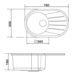Мойка кухонная GRANADO MURCIA black shine Фото 6
