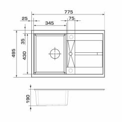 Мойка кухонная GRANADO VALENCIA avena Фото 6