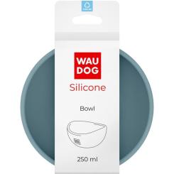 Посуда для кошек WAUDOG Silicone Миска 250 мл сіра Фото