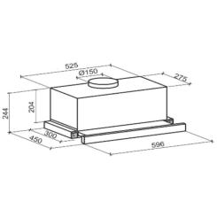 Вытяжка кухонная GRANADO Telde 603-1200 black Фото 7