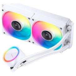 Система жидкостного охлаждения JONSBO TG-240 White Фото 4