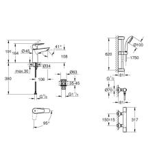 Смеситель Grohe QuickFix UA202503TE Фото 9