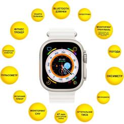 Смарт-часы AURA X4 ProMax 53mm White Фото 1