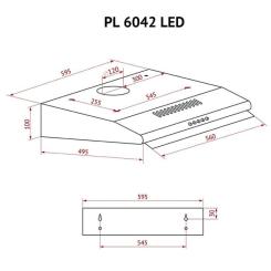 Вытяжка кухонная Perfelli PL 6042 W LED Фото 10
