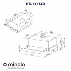 Вытяжка кухонная Minola HTL 514 WH LED Фото 9