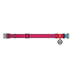 Ошейник для животных WAUDOG Nylon "Кавун" пластиковий фастекс L Фото 1
