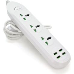 Сетевой фильтр питания Voltronic TВ-Т16mini, 3роз, 4*USB White Фото