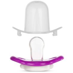 Пустышка Baboo Sea Life силіконова, 0+ міс (фіолетова) Фото 2