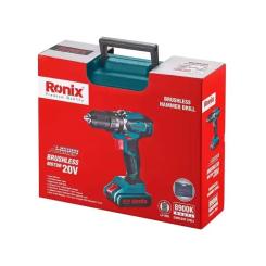 Шуруповерт Ronix ударний акумуляторний 20В, 2Ah х 2 Фото 10