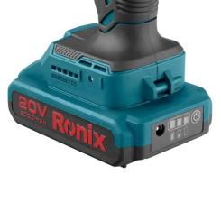 Шуруповерт Ronix ударний акумуляторний 20В, 2Ah х 2 Фото 4