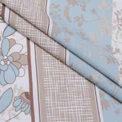 Постельное белье Home Line Уют голубовато-бежевый бязь полуторный Фото 1