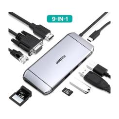 Концентратор Choetech USB-C 9-in-1 Фото 1