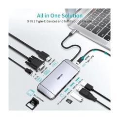 Концентратор Choetech USB-C 9-in-1 Фото 2