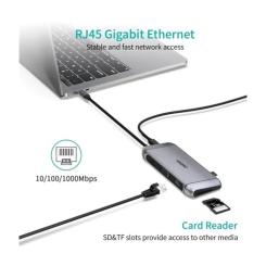 Концентратор Choetech USB-C 9-in-1 Фото 6