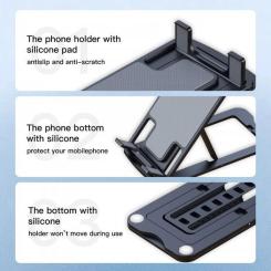 Подставка для планшета Choetech + для смартфона, настольная, универсальная Фото 4