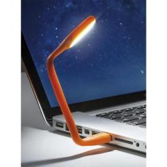 Лампа USB Optima LED, гнучка, 2 шт, помаранчевий Фото 2