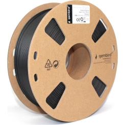 Пластик для 3D-принтера Gembird PLA+, 1.75 мм, 1 kg, Black Фото 1