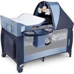 Детский манеж Lionelo Sven Plus Blue Navy Фото