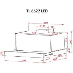 Вытяжка кухонная Perfelli TL 6622 I 1000 LED Фото 11