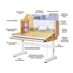 Парта ErgoKids Timberdesk L Фото 1