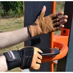 Перчатки для фитнеса MadMax MFG-269 Professional Brown M Фото 7