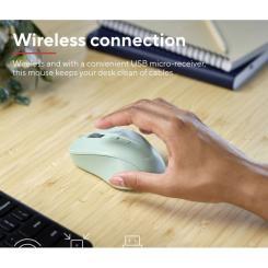 Мышка Trust Mydo Silent Wireless Green Фото 5