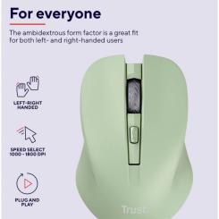 Мышка Trust Mydo Silent Wireless Green Фото 6
