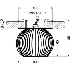 Светильник точечный Candellux 2268767 SK-93 Фото 1